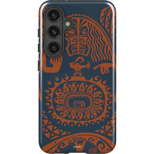 Disney Princess Moana Octopus Tropical Print Art Galaxy S25 Impact Case